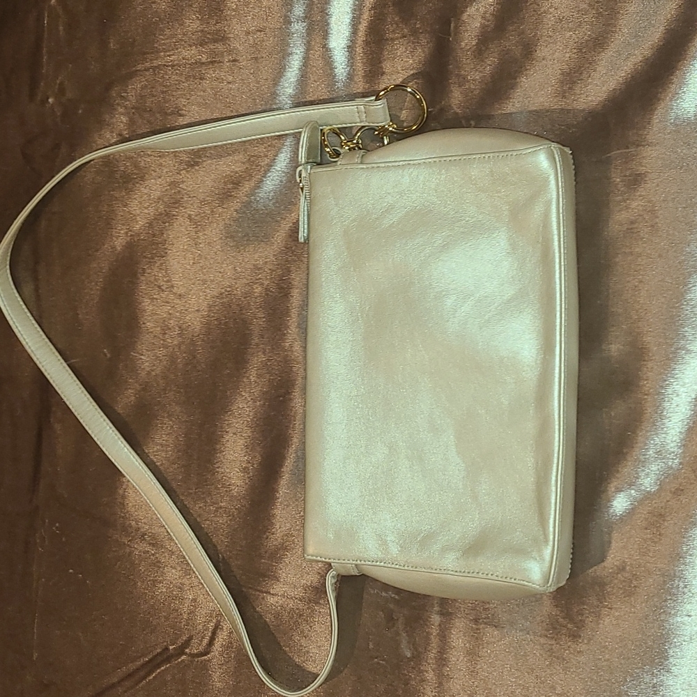 Leather gold purse